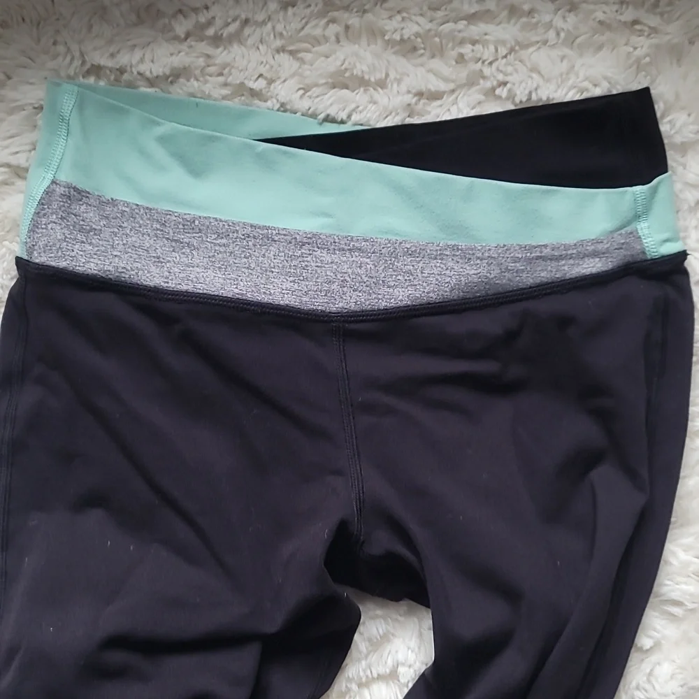 Lululemon Black Heathered Light Blue Astro Pant